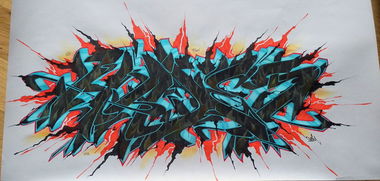 Graffiti Sketch - Photo by Reka - reka, rekas, hades (2015)