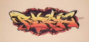 Graffiti Sketch - Photo by Reka - 5zwo4, köds, reka
