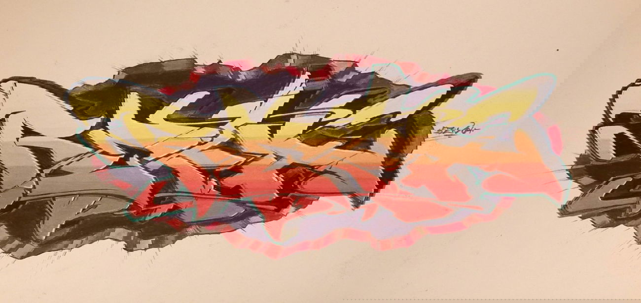 Graffiti Sketch - Photo by Reka - 5zwo4, köds, reka