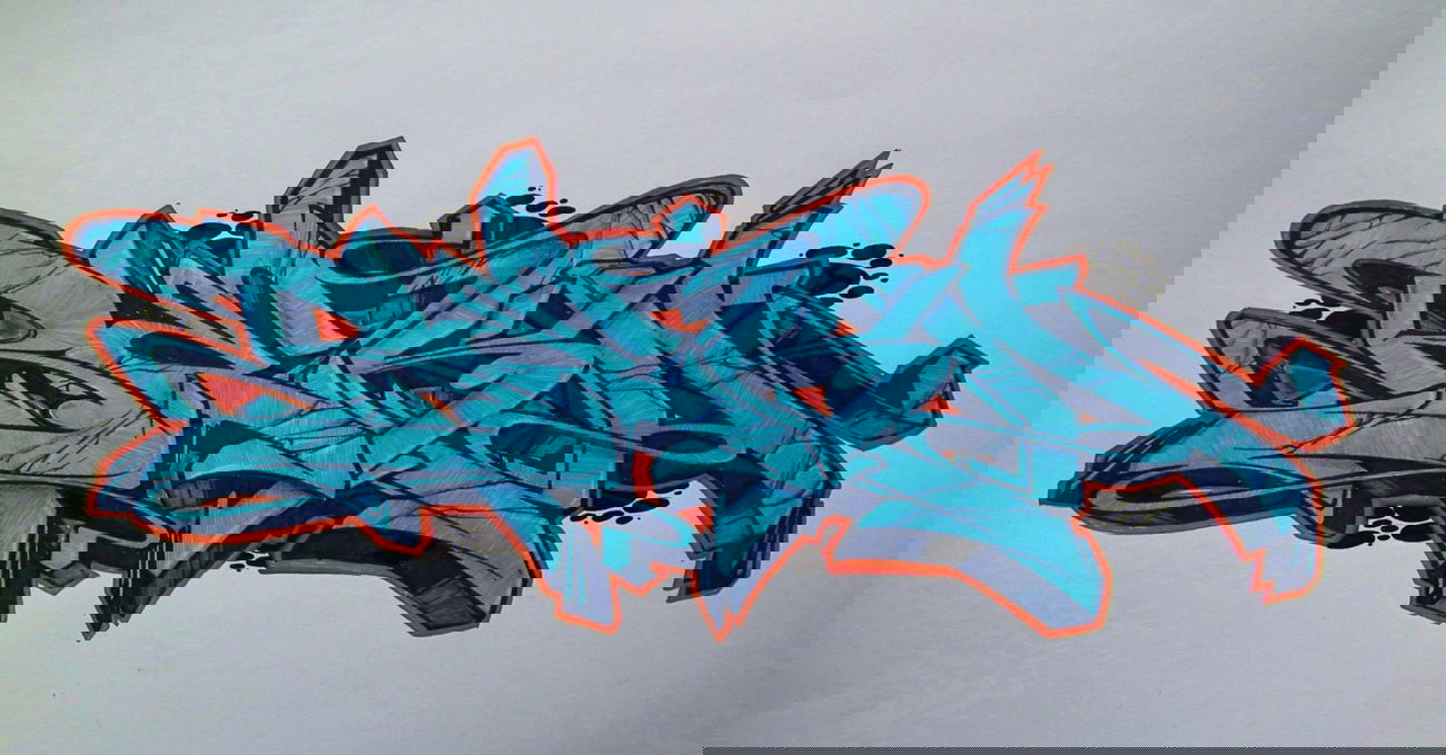 Graffiti Sketch - Photo by Reka - 5zwo4, köds, reka