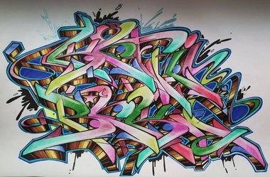 Graffiti Sketch - Photo by Reka - 5zwo4, köds, reka