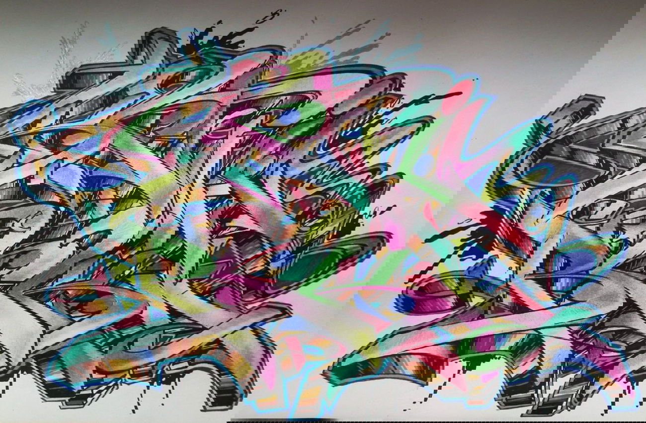 Graffiti Sketch - Photo by Reka - 5zwo4, köds, reka