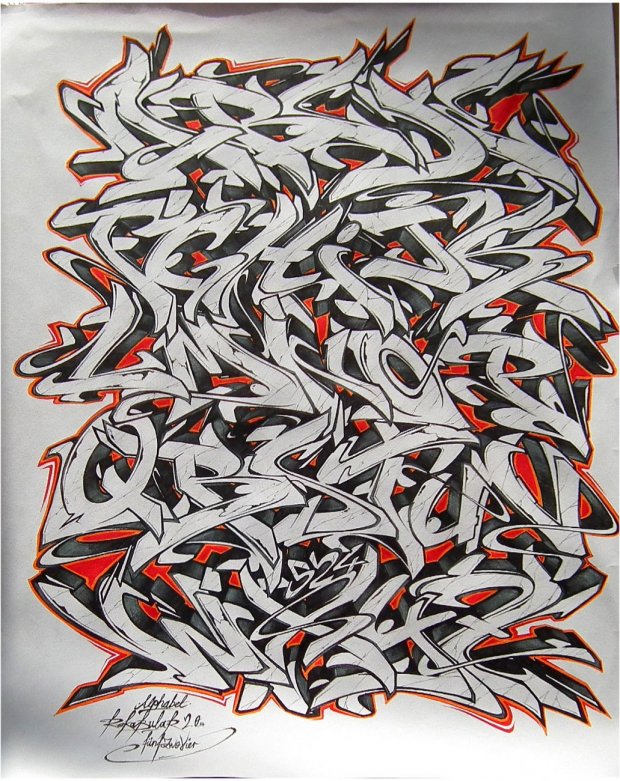 Graffiti Wall - Photo by Reka - 5zwo4, köds, reka