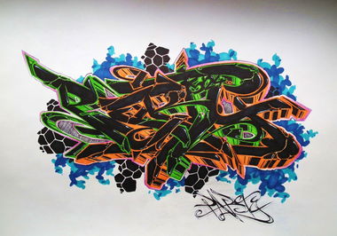 Graffiti Wall - Photo by Reka - 5zwo4, köds, reka