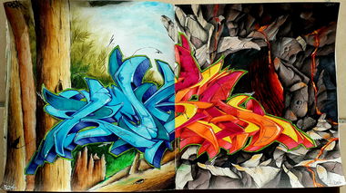 Graffiti Wall - Photo by Reka - reka, rekas, 524 (2018)