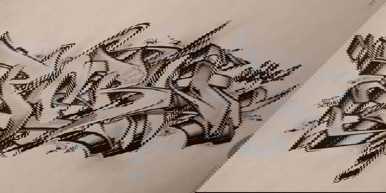 Graffiti Sketch - Photo by Reka - 5zwo4, köds, reka (2014)