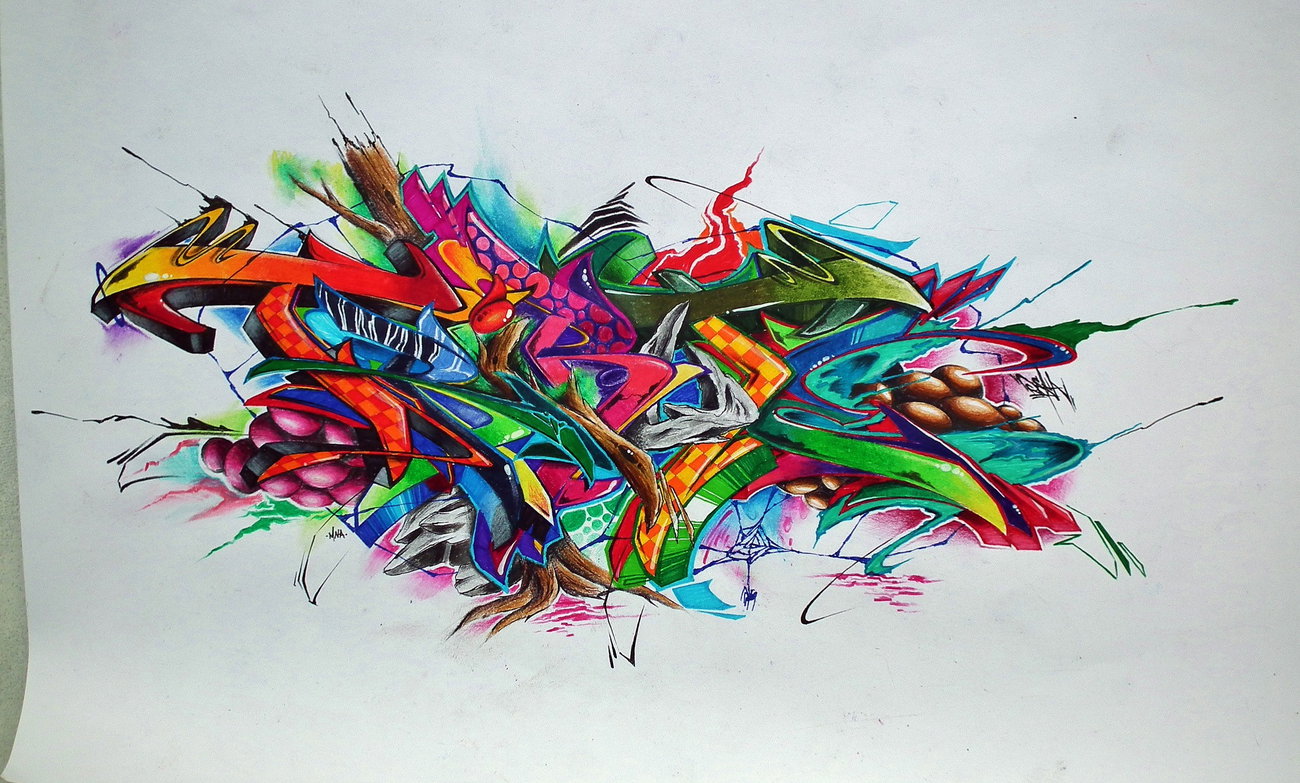 Graffiti Sketch - Photo by Reka - tribute, reka, rekas (2015)