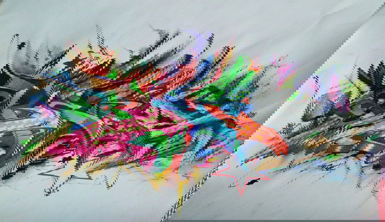 Graffiti Sketch - Photo by Reka - 5zwo4, köds, reka (2014)