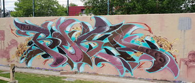 Graffiti Wall - Photo by Reka - reka, köds, 525 (2018)
