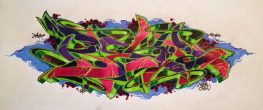Graffiti Sketch - Photo by Reka - 5zwo4, köds, reka