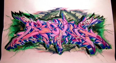 Graffiti Sketch - Photo by Reka - 5zwo4, köds, reka (2014)