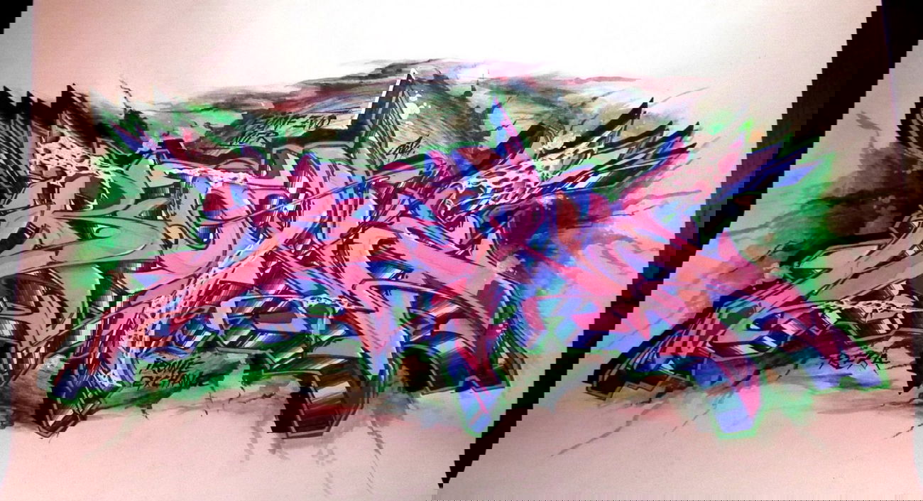 Graffiti Sketch - Photo by Reka - 5zwo4, köds, reka (2014)