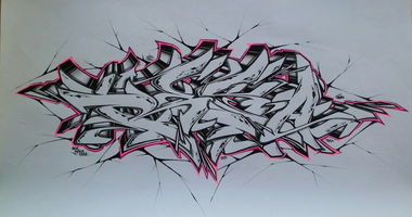 Graffiti Sketch - Photo by Reka - 5zwo4, köds, reka (2014)