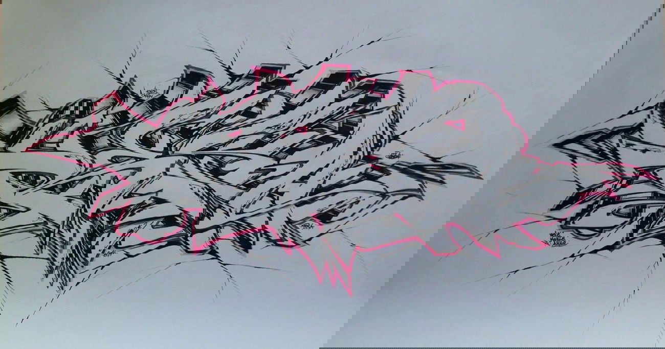 Graffiti Sketch - Photo by Reka - 5zwo4, köds, reka (2014)