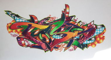 Graffiti Sketch - Photo by Reka - 5zwo4, köds, reka (2013)