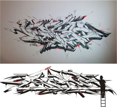 Graffiti Sketch - Photo by Reka - reka, icekid, 5zwo4 (2015)