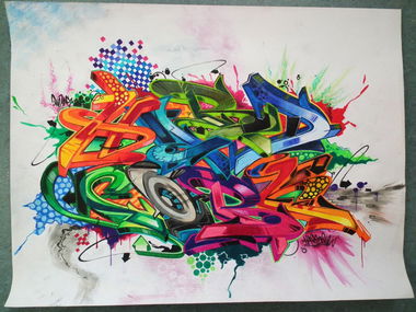 Graffiti Sketch - Photo by Reka - 5zwo4, köds, reka
