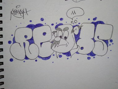 Graffiti Sketch - Photo by RemosBalans (2018)