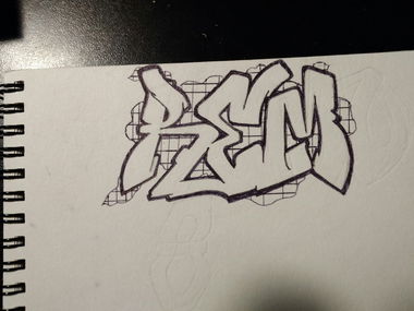 Graffiti Sketch - Photo by RemosBalans (2018)