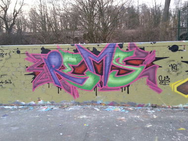 Graffiti Wall - Photo by RemsGT - Rems, Gütersloh, Avenwedde (2013)
