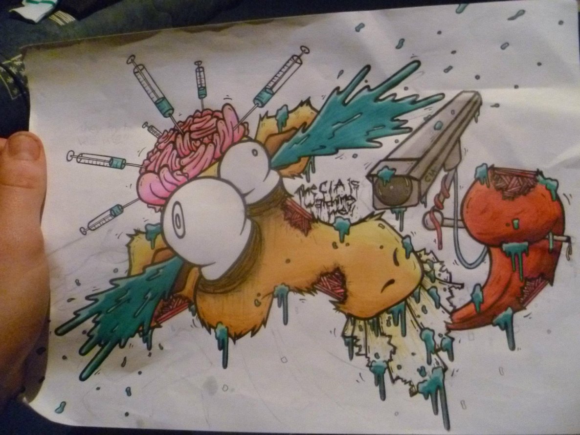 Graffiti Sketch - Photo by RemsGT - Giraffe, character, giri (2012)