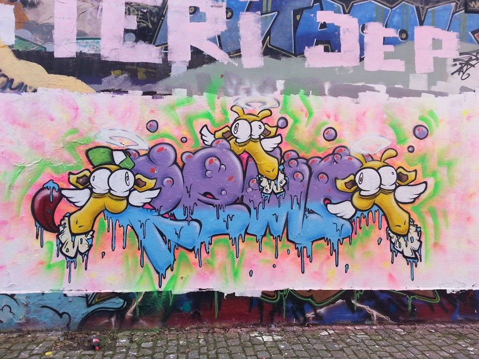 Graffiti Wall - Photo by RemsGT - Giraffe, Rems, Gütersloh (2014)