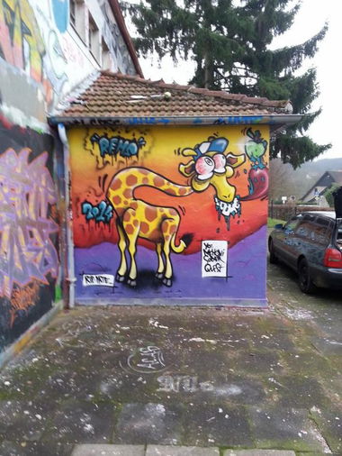 Graffiti Wall - Photo by RemsGT - Giraffe, Rems, Werther (2014)