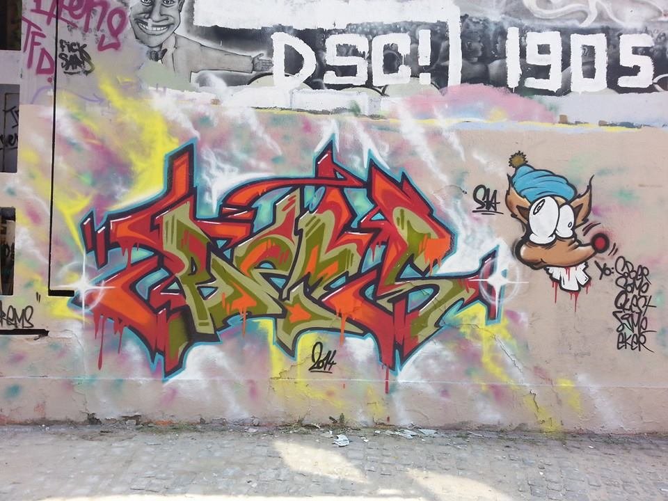 Graffiti Wall in Gütersloh - Photo by RemsGT - STA, Rems, Gütersloh (2014)