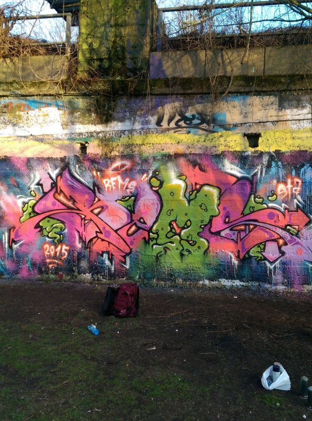 Graffiti Wall in Kreis Gütersloh - Photo by RemsGT - sta, rems, guetersloh (2015)