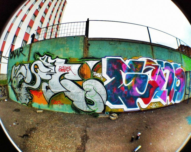 Graffiti Wall in Ufa - Photo by Renoager - rona, gans (2012)