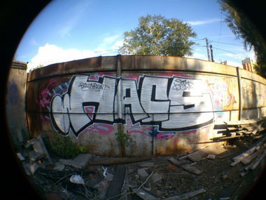 Graffiti Bombing - Photo by Renoager - Renoager, Seatler, Gans (2013)