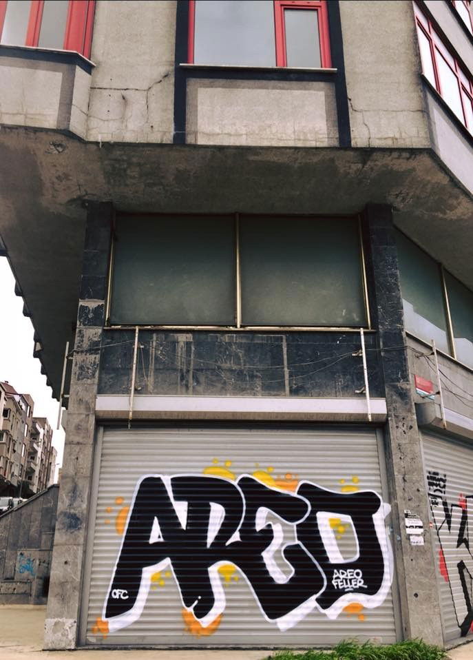 Graffiti Wall in Turkey - Photo by Reof - areo, areofeller, areo (2018)
