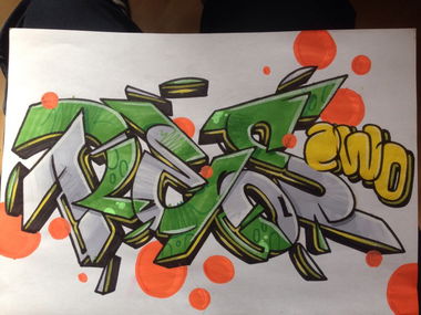 Graffiti Sketch - Photo by ReosZwo - Reos, Zwo, Koblenz (2013)