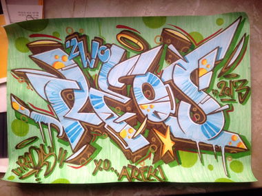 Graffiti Sketch - Photo by ReosZwo - REos, Zwo, Koblenz (2013)