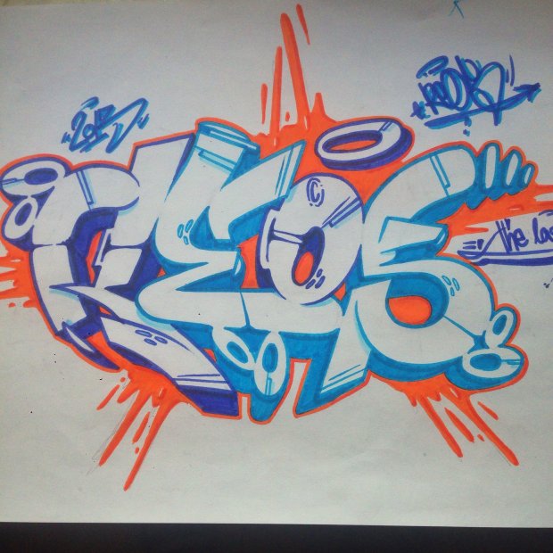 Graffiti Sketch - Photo by ReosZwo - Reos, zwo, koblenz (2013)