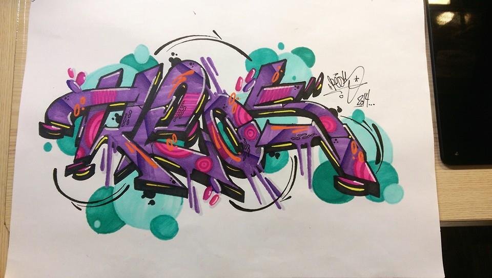 Graffiti Wall - Photo by ReosZwo - ReosZwo, Koblenz, Germany (2014)