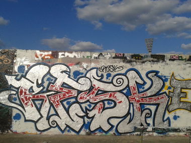 Graffiti Wall in Berlin - Photo by Resk - Resk, EOF (2013)