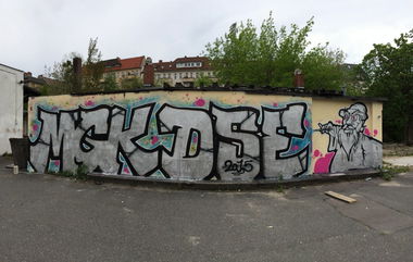 Graffiti Wall - Photo by Resk - MGK, DSE, MAGIK