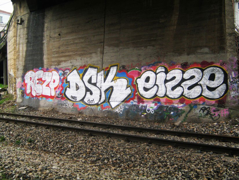 Graffiti Wall in ?stanbul - Photo by Respser - dsk, istanbul, newyork (2013)