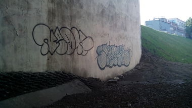 Graffiti Bombing - Photo by Rest47