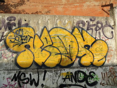 Graffiti Bombing - Photo by Rest47
