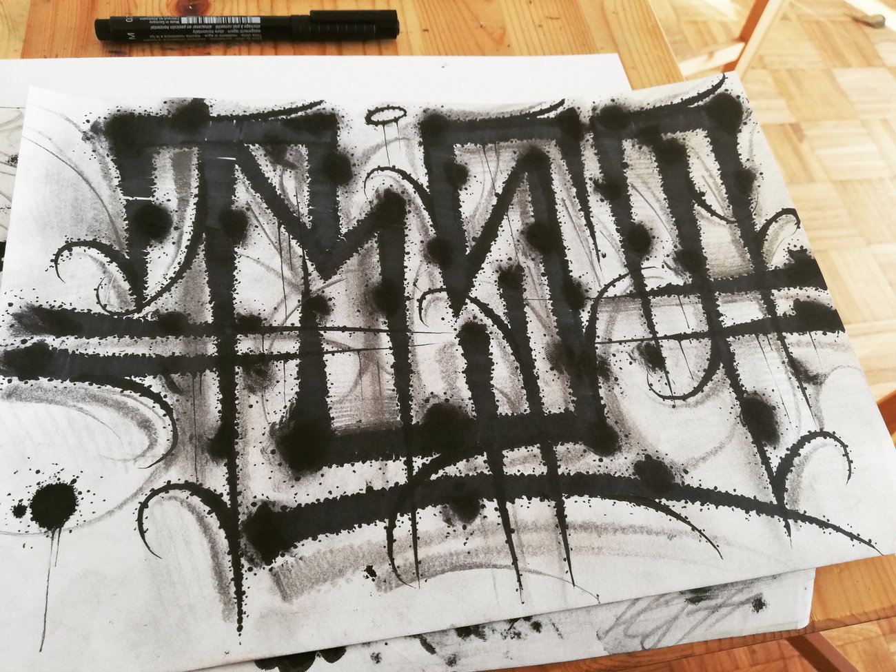 Graffiti Wall - Photo by Restone261 - ., ., .