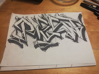 Graffiti Wall - Photo by Restone261 - ., ., .