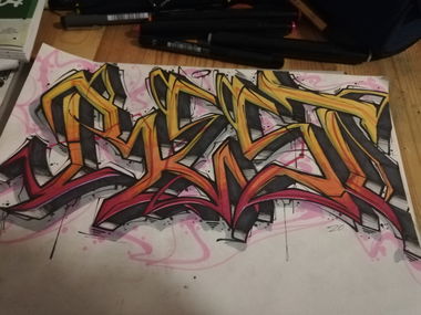 Graffiti Wall - Photo by Restone261 - ., ., .