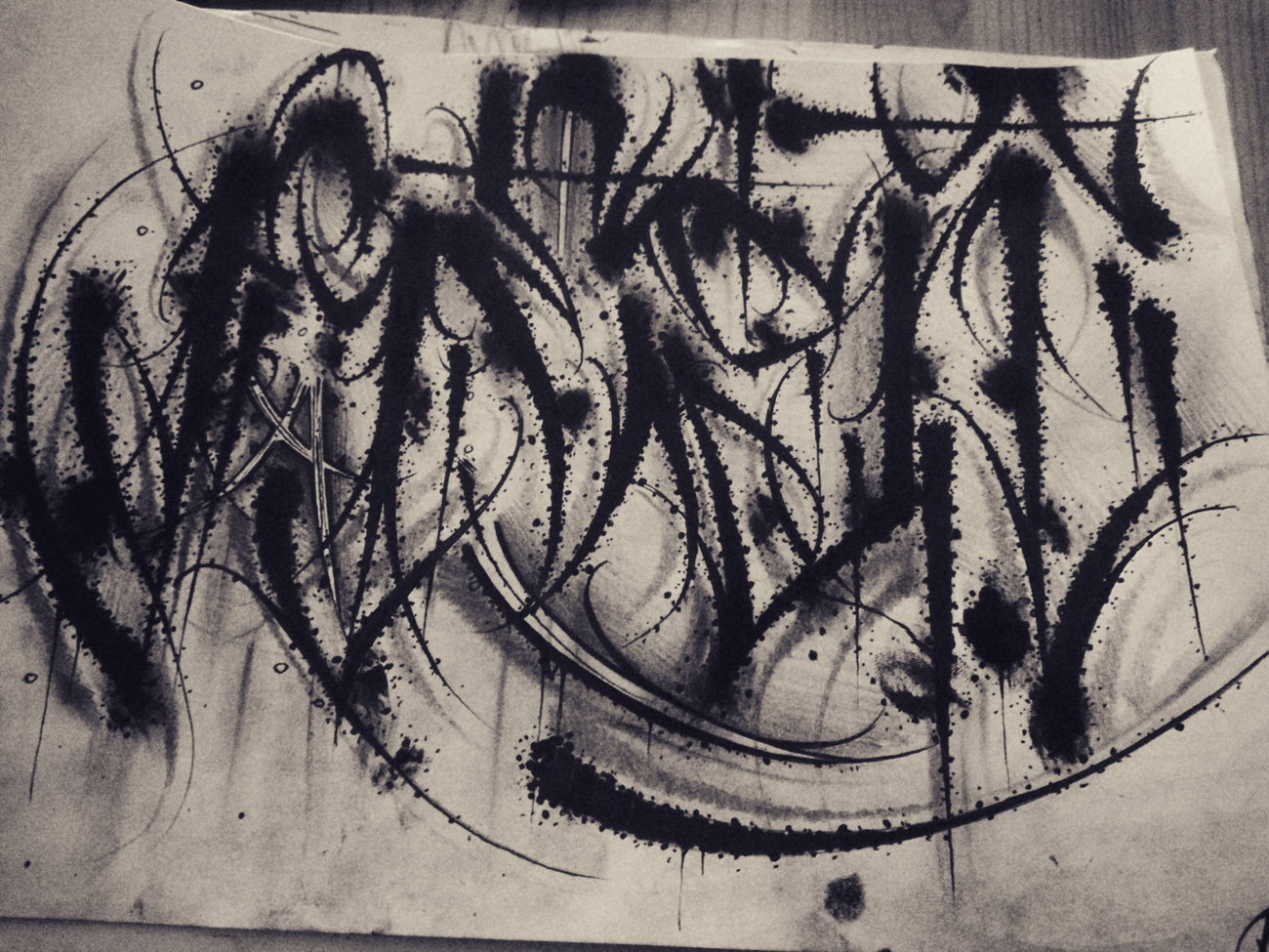 Graffiti Wall - Photo by Restone261 - ., ., .