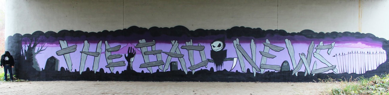 Graffiti Wall - Photo by Rewolwer - BAD, NEWS (2013)