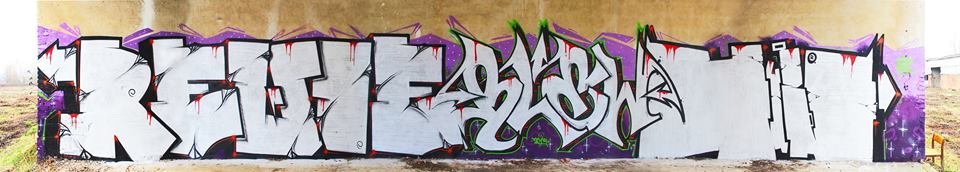 Graffiti Wall - Photo by Rewolwer - REWOE, BLEW, YURO (2013)