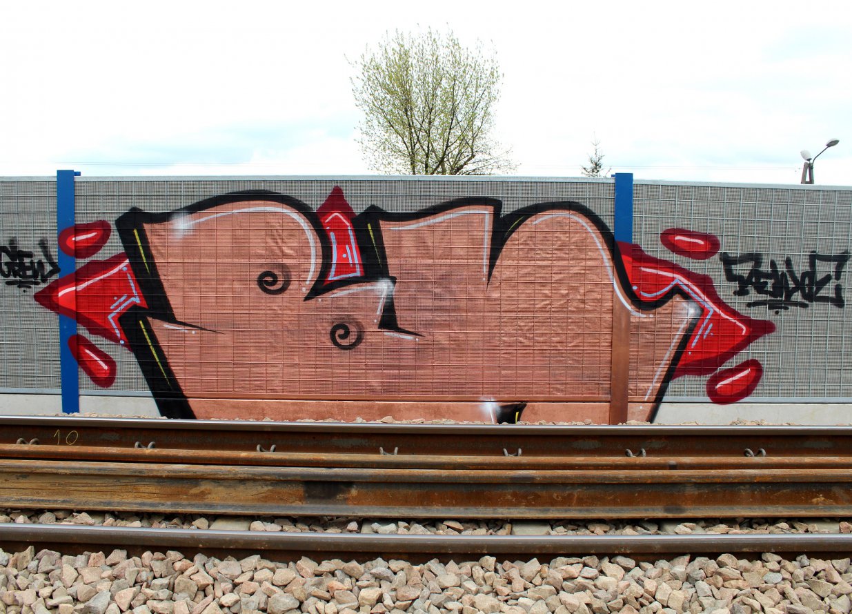 Graffiti Bombing - Photo by Rewolwer - BN (2014)