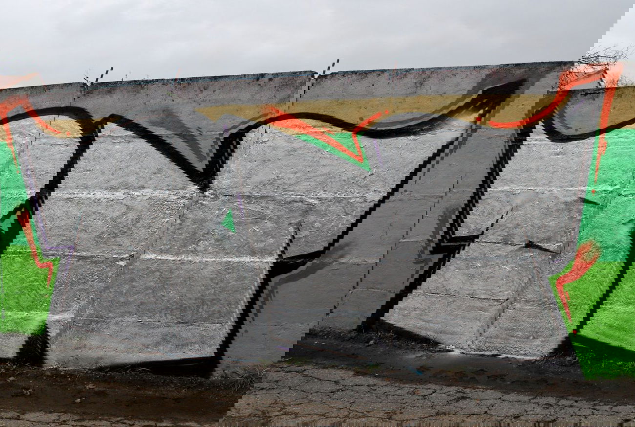 Graffiti Bombing - Photo by Rewolwer - BN (2015)