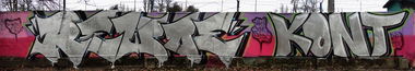 Graffiti Wall - Photo by Rewolwer - REWOE, KONT, BNAC (2016)